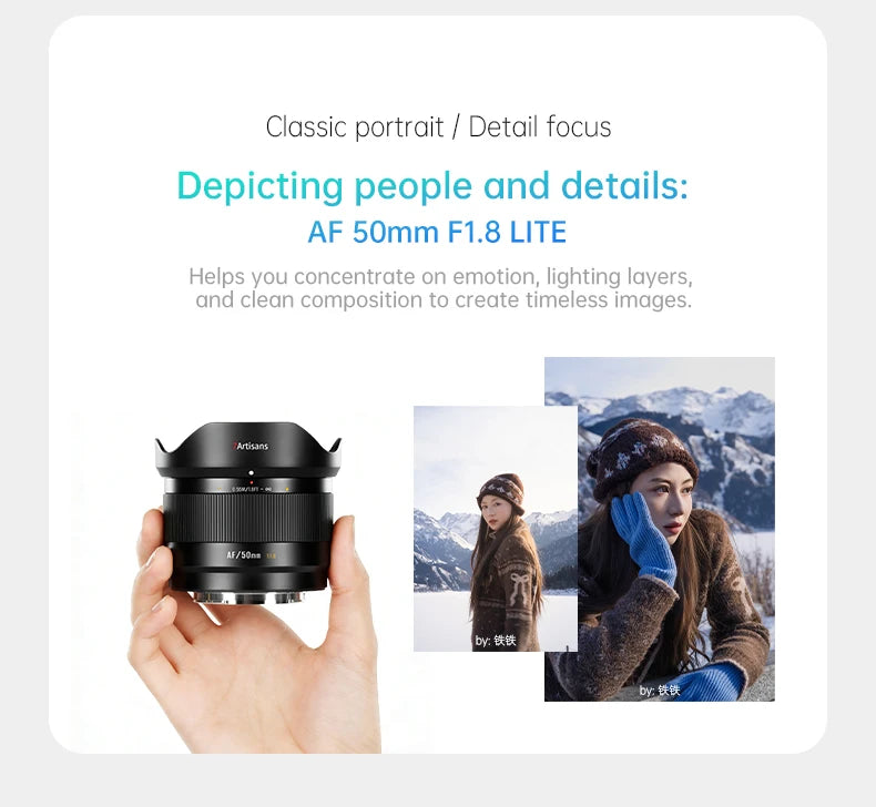 50mm F1.8 AF Lens for Fuji XF APS-C Cameras
