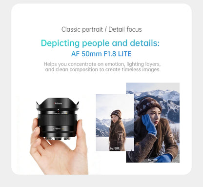 50mm F1.8 AF Lens for Fuji XF APS-C Cameras