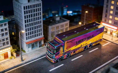 Alloy Diecast Container Trailer Toy for Kids and Collectors