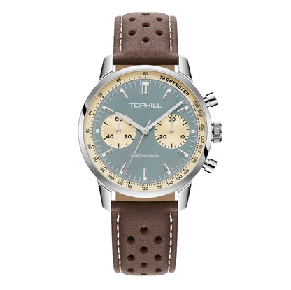 Chronograph Pilot Watch Olive Green Sapphire Crystal