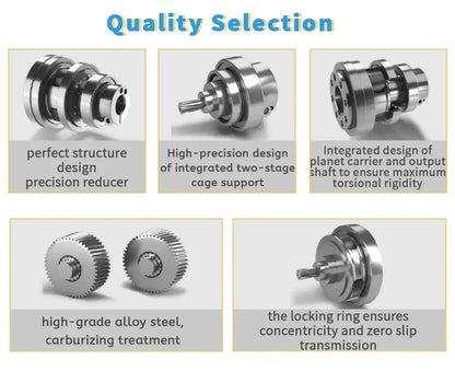Compact Helical Gearbox 3:1 for Servo Motors 16mm