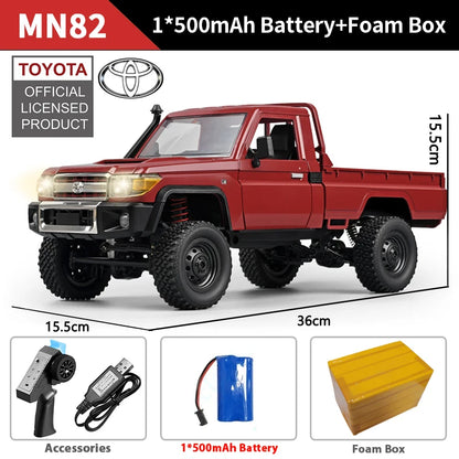 4WD Remote Control Pickup Truck 1:12 Scale with LEDs