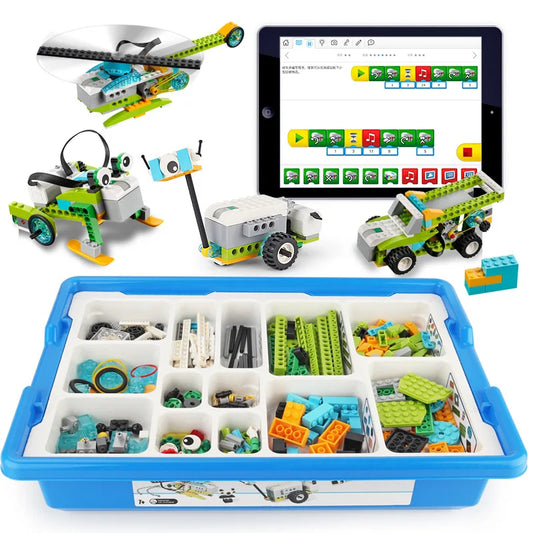 STEM Robot Building Kit with Programmable EV3-Compatible Bricks