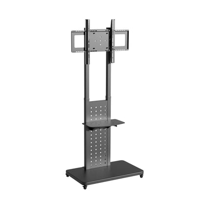 Rotating Vertical TV Floor Stand with Adjustable Height 32–65"