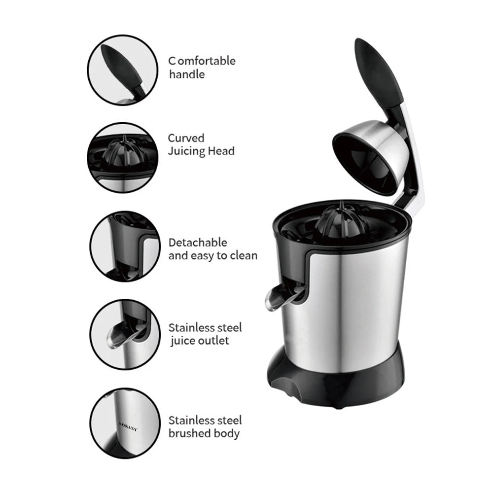 Portable Electric Juicer Blender with 400ml Stainless Steel Cup