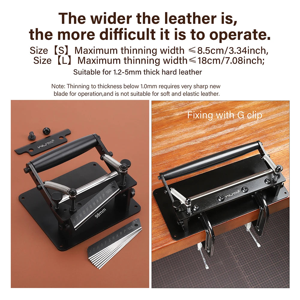 Heavy Duty Manual Leather Skiving Machine Belt Splitter Large