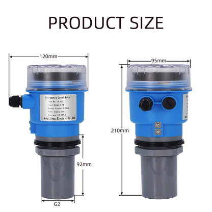 Ultrasonic Level Meter 0–3m 4-20mA RS485