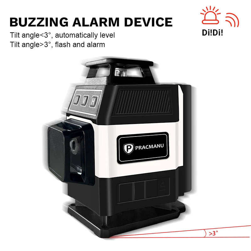 Mini 16-Line 4D Green Laser Level Self-Levelling Horizontal Vertical