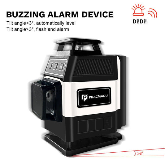 Mini 16-Line 4D Green Laser Level Self-Levelling Horizontal Vertical