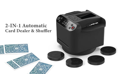 360° Rotating Automatic Card Shuffler and Dealer Machine
