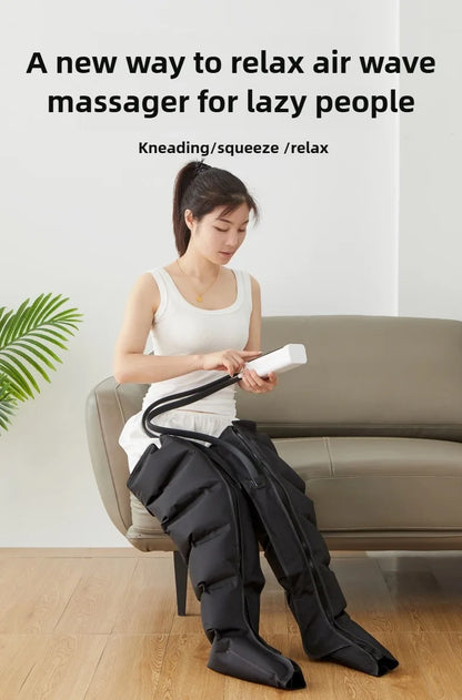 Full Leg Air Compression Massager with Adjustable Settings