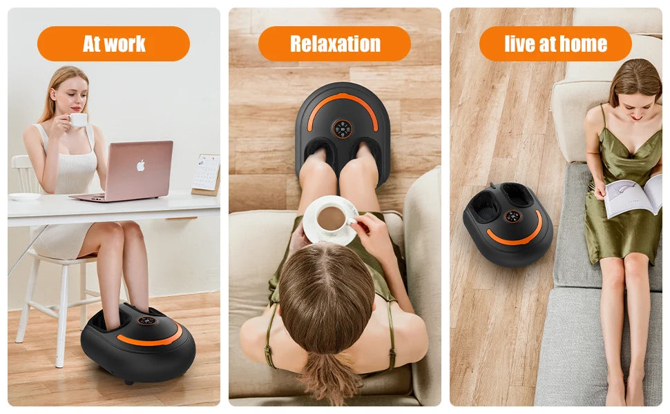 Electric Shiatsu Foot Massager with Heat and Kneading
