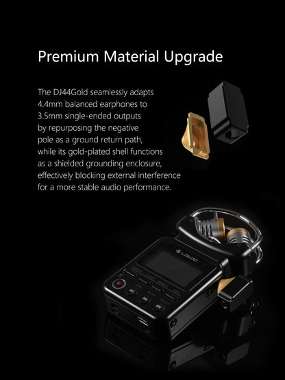 4.4mm to 3.5mm HiFi Audio Adapter 24K Gold Plated