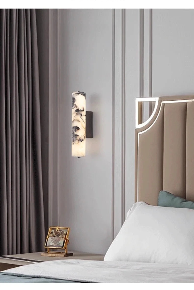 Luxury Marble Wall Lamp Nature White Modern Home Lighting