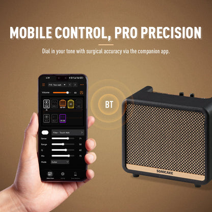 Portable Guitar Practice Amp 10W with 100 Presets