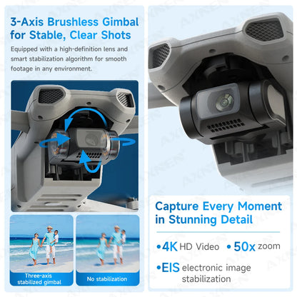 Foldable 4K Drone 10km Range 35min Flight GPS