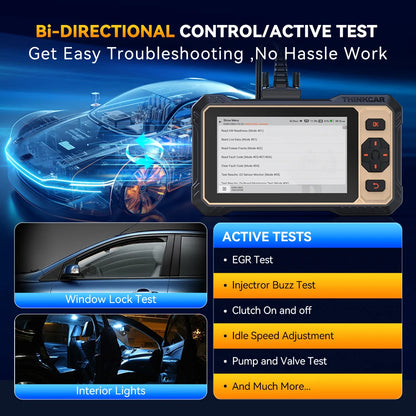 Professional OBD2 Diagnostic Scanner with 12 Reset Functions