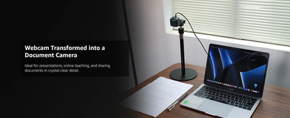 4K HDR Webcam with AI Framing and Noise Cancelling Mic