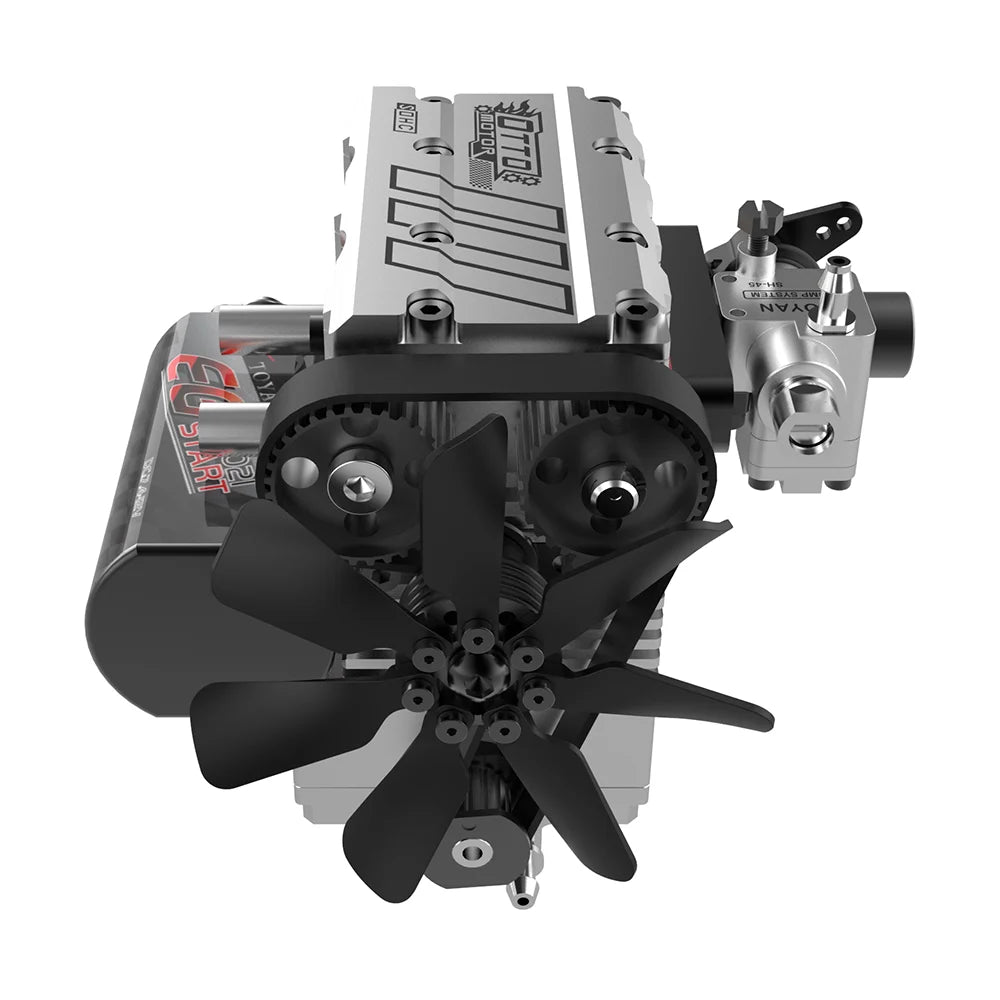 Twin Cylinder 4 Stroke Nitro Engine DIY Model Kit