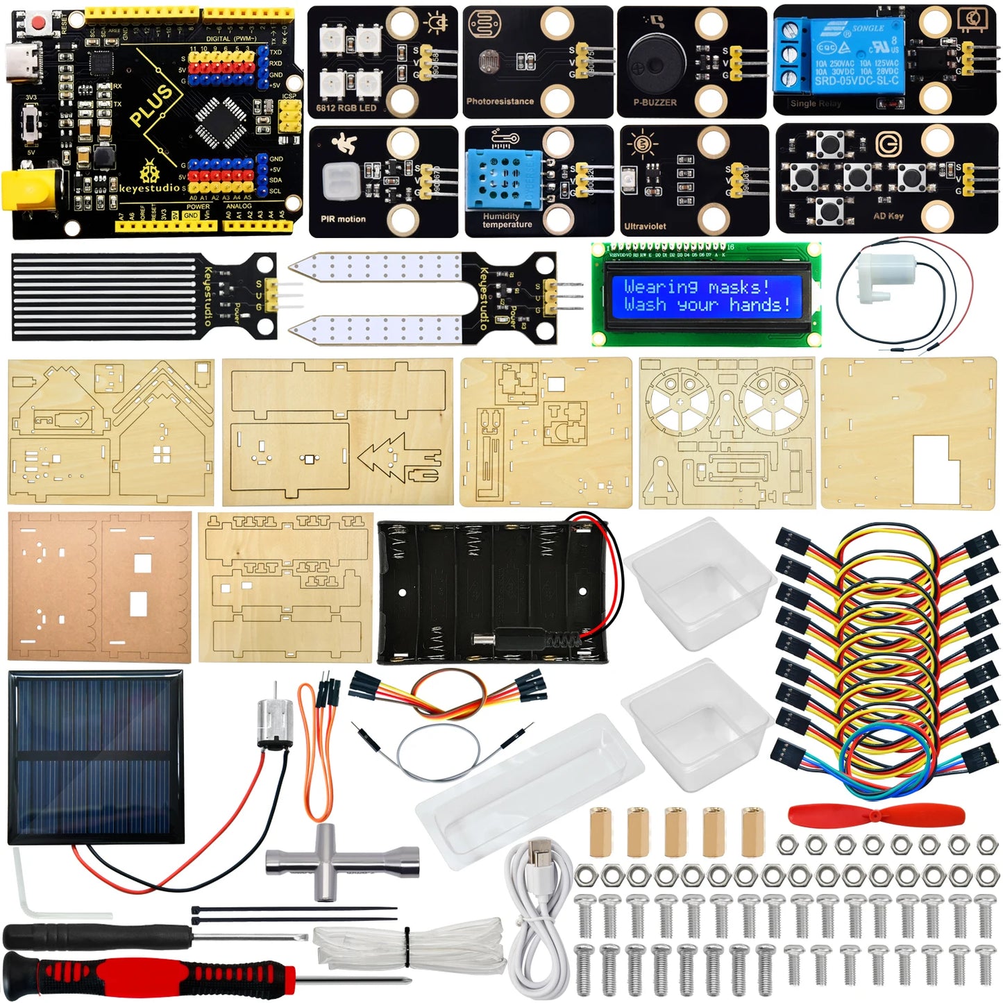 Eco-Friendly Smart House Electronics Kit for Arduino Programming