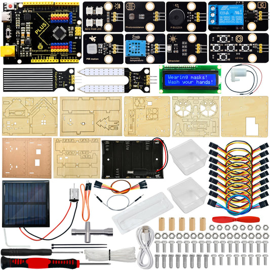 Eco-Friendly Smart House Electronics Kit for Arduino Programming
