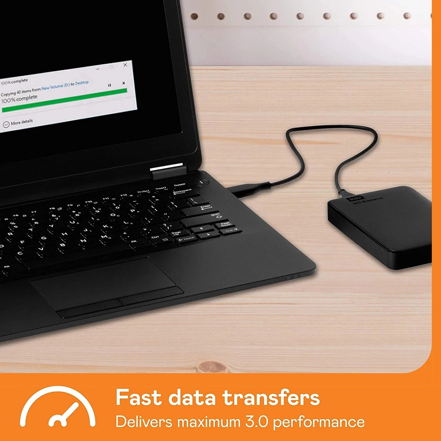 High-Speed 4TB Portable Hard Drive USB 3.0 Data Storage