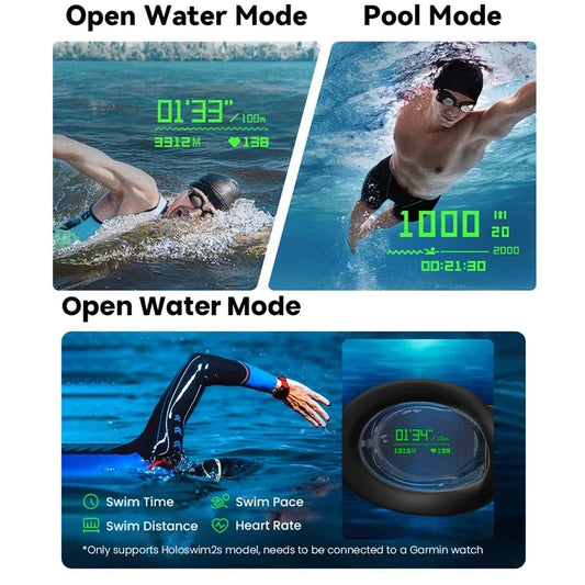 AR Smart Swim Goggles with Fitness & Metrics Tracker