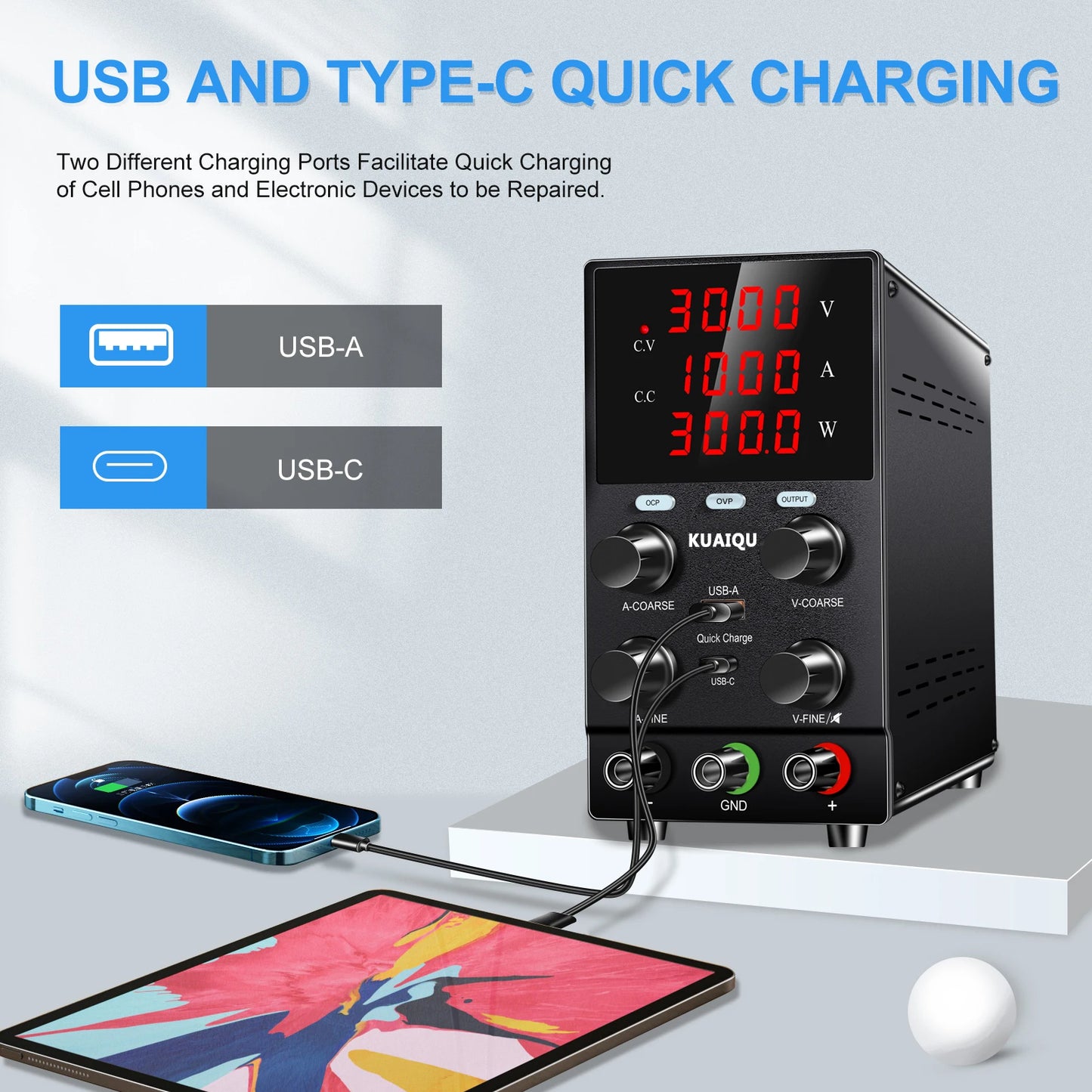 Regulated Lab Power Supply 120V 3A for Accurate Testing