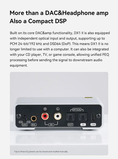 High-Precision DAC Headphone Amplifier ES9039Q2M 128dB DNR