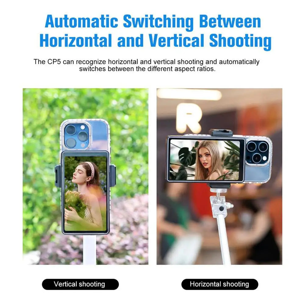 Smartphone Rear Camera Monitor with Pink Case