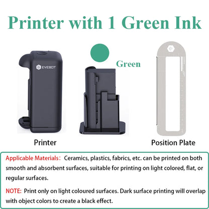 Rechargeable Handheld Printer for Any Surface Green