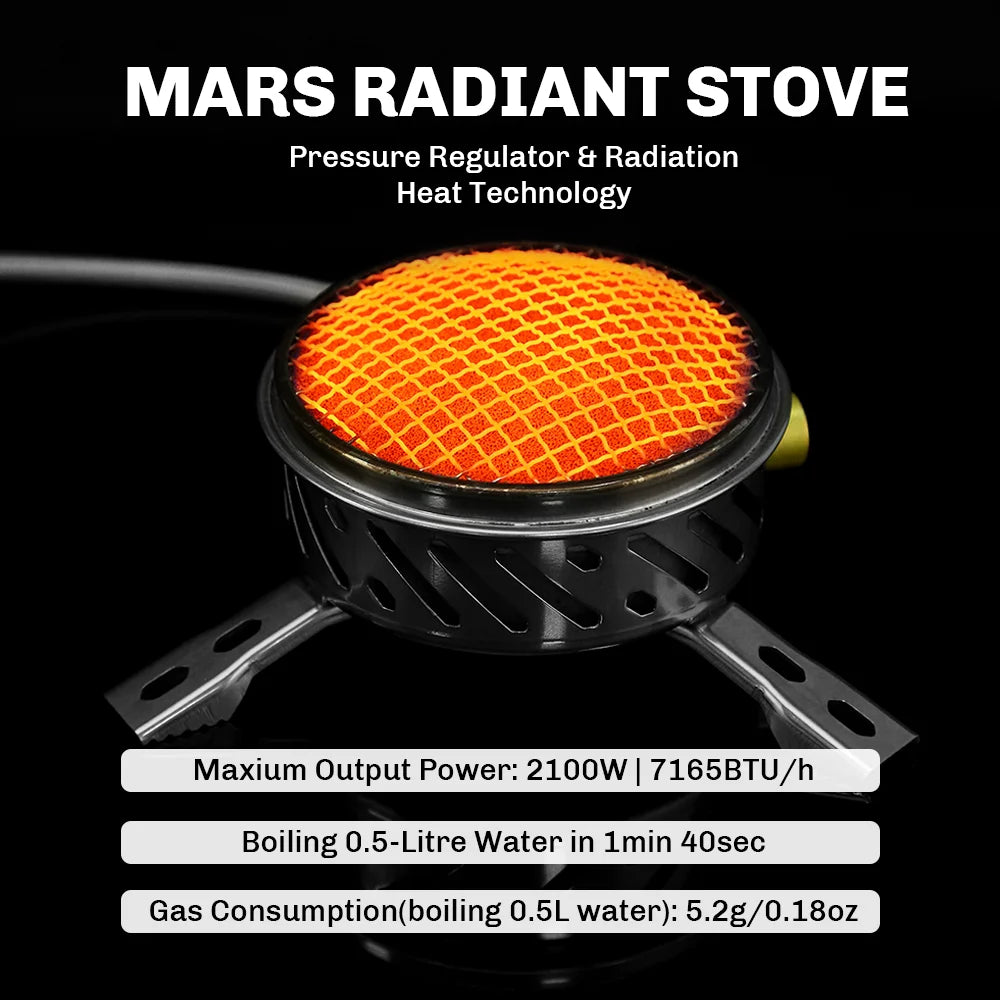Portable Camping Stove with Pressure Regulator Valve