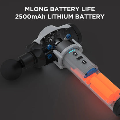 Silver Deep Tissue Massage Gun for Muscle Recovery