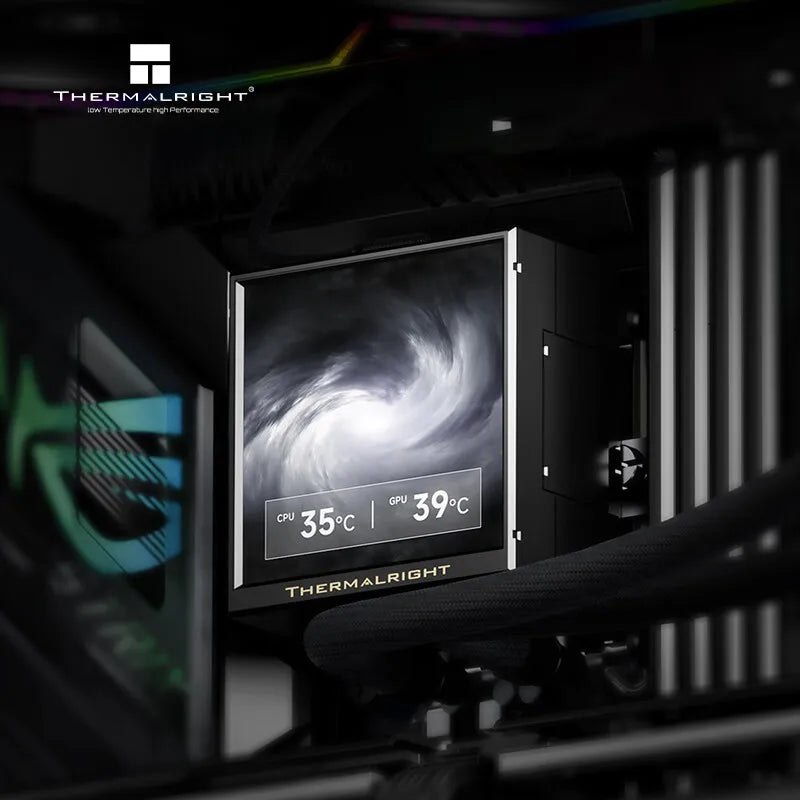 360mm AIO Water Cooler 3.95in Display Black