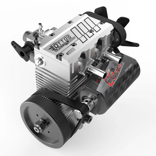 Twin Cylinder 4 Stroke Nitro Engine DIY Model Kit
