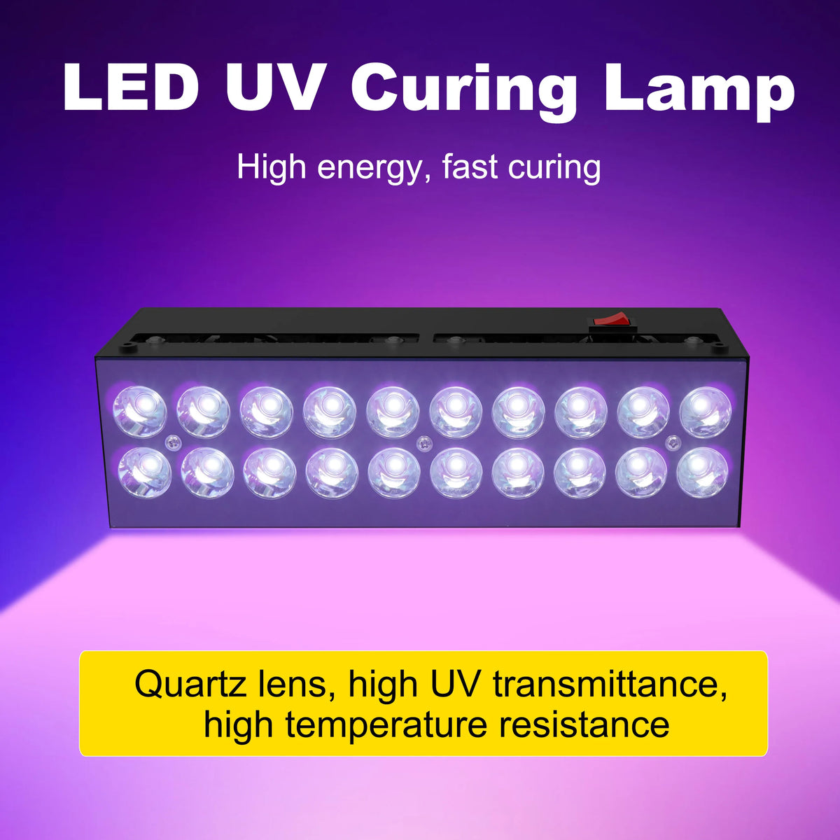 2000W UV Curing Lamp 395nm High Power for Resin PCB Coating