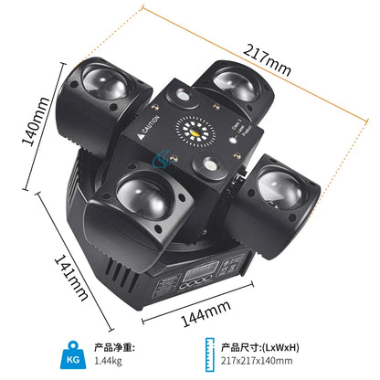 48W LED Moving Head Light with Beam Laser Strobe