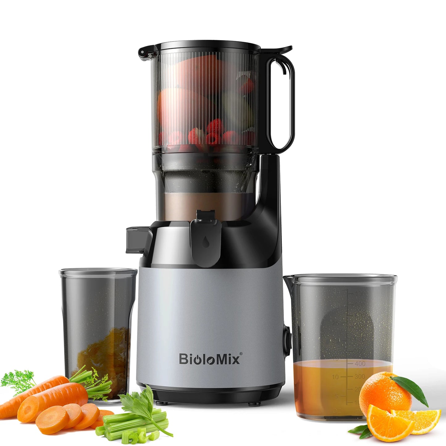 Cold Press Juicer with 130mm Wide Feed Chute