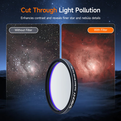 7nm Dual-Band SII OIII Nebula Filter for Astrophotography