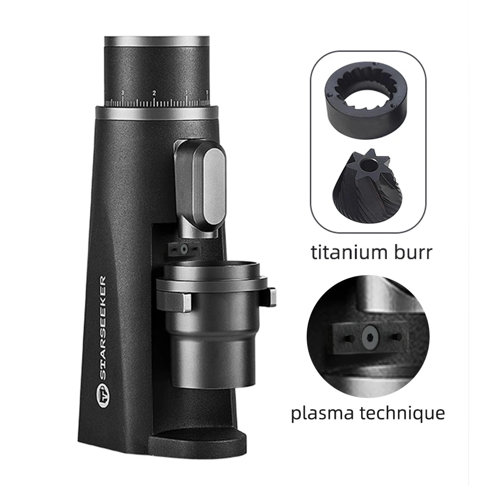 Black Ti Plasma Electric Espresso Grinder 48mm