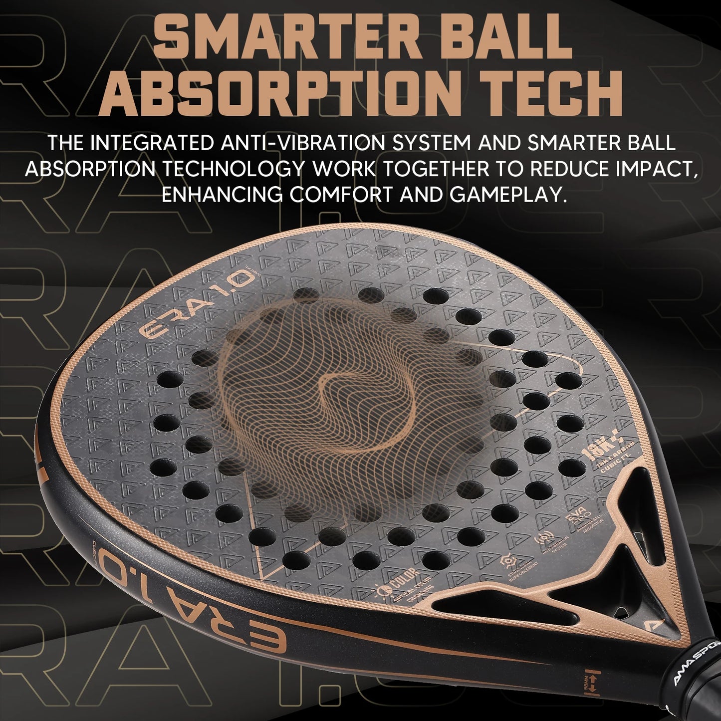 Lightweight 18K Carbon Padel Racquet for Power and Control