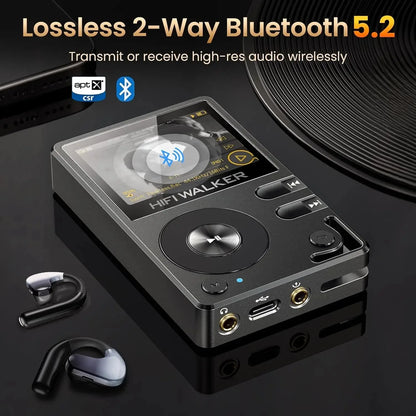Hi-Res MP3 Music Player Bluetooth 64GB SD Portable