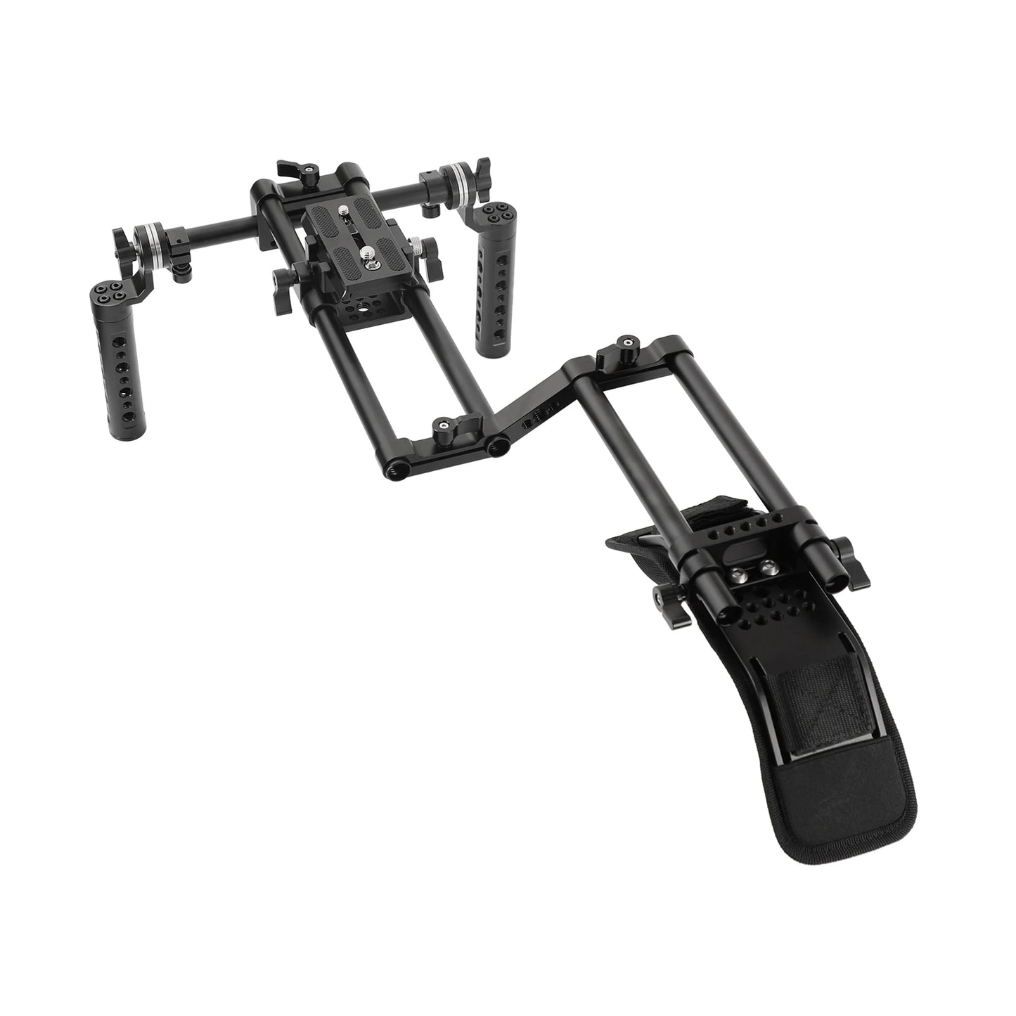 Professional Camera Shoulder Rig Kit Dual Handgrip DSLR Camcorder Mount