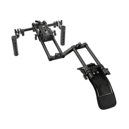 Professional Camera Shoulder Rig Kit Dual Handgrip DSLR Camcorder Mount