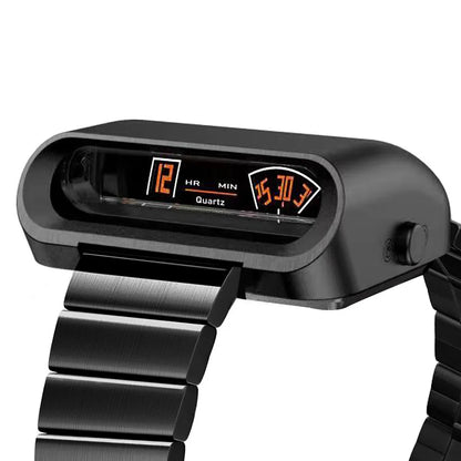 Steel Strap Black Casual Stainless Steel Sport Watch