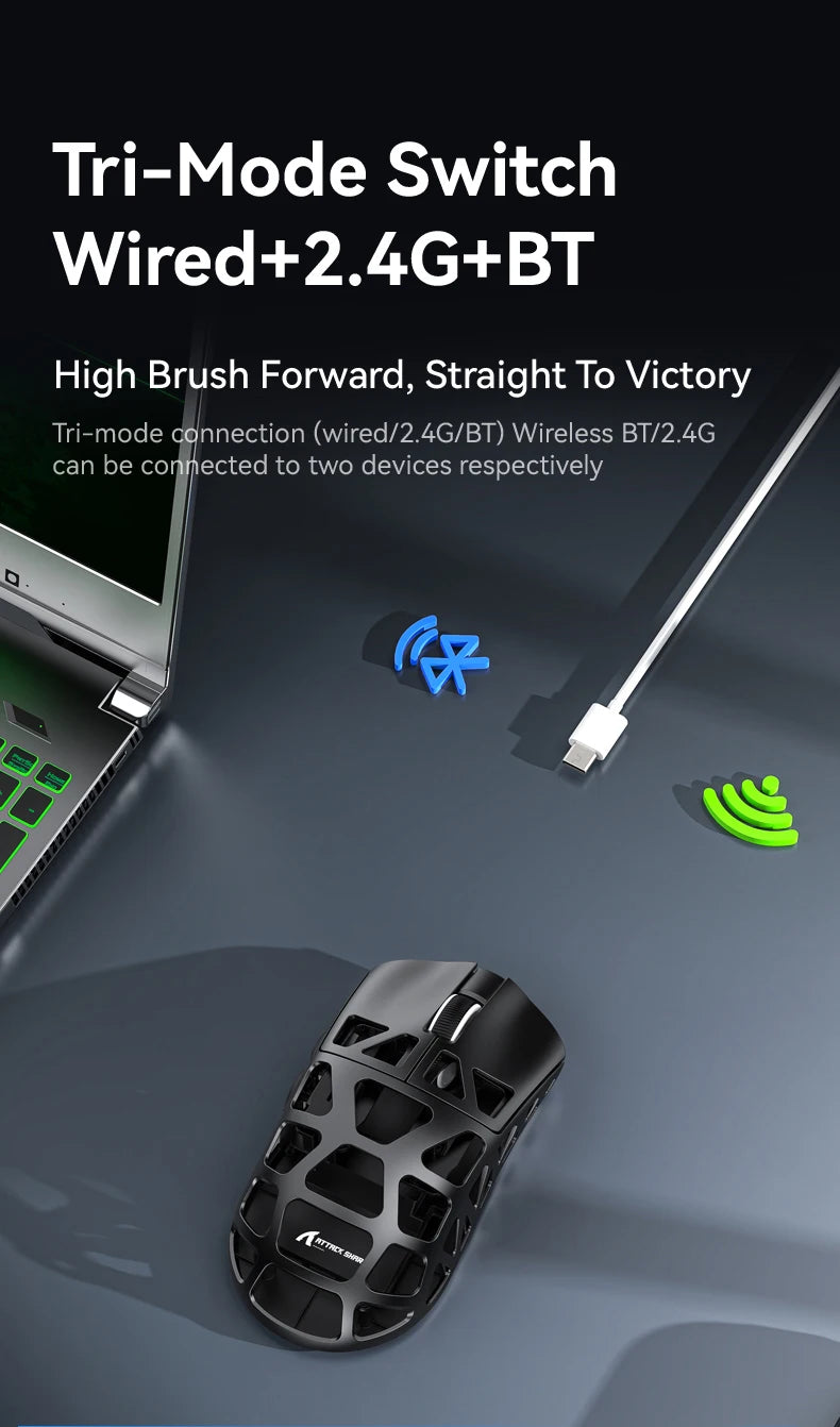 Ultra-Light Magnesium Alloy Gaming Mouse Grey