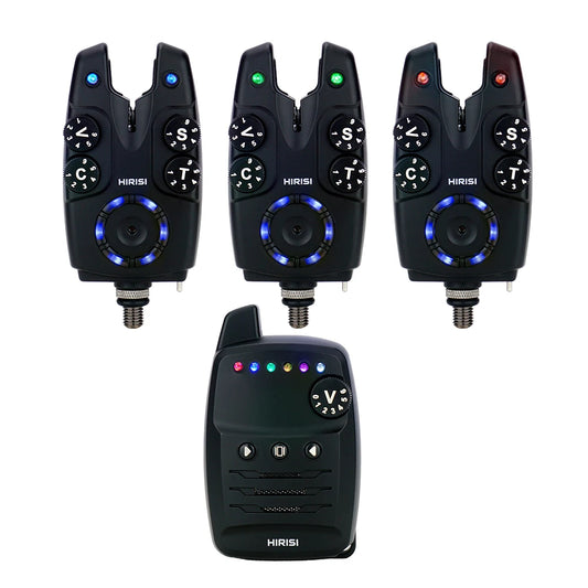 Portable Wireless Carp Fishing Bite Alarm Set 1+3