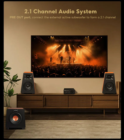 High Power 2-Channel Home Audio Amp with 32V Supply