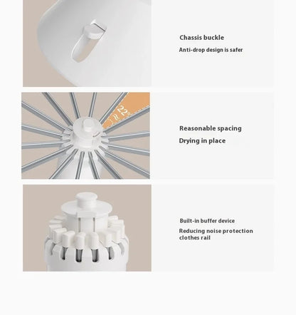 Portable Rotating Clothes Drying Rack