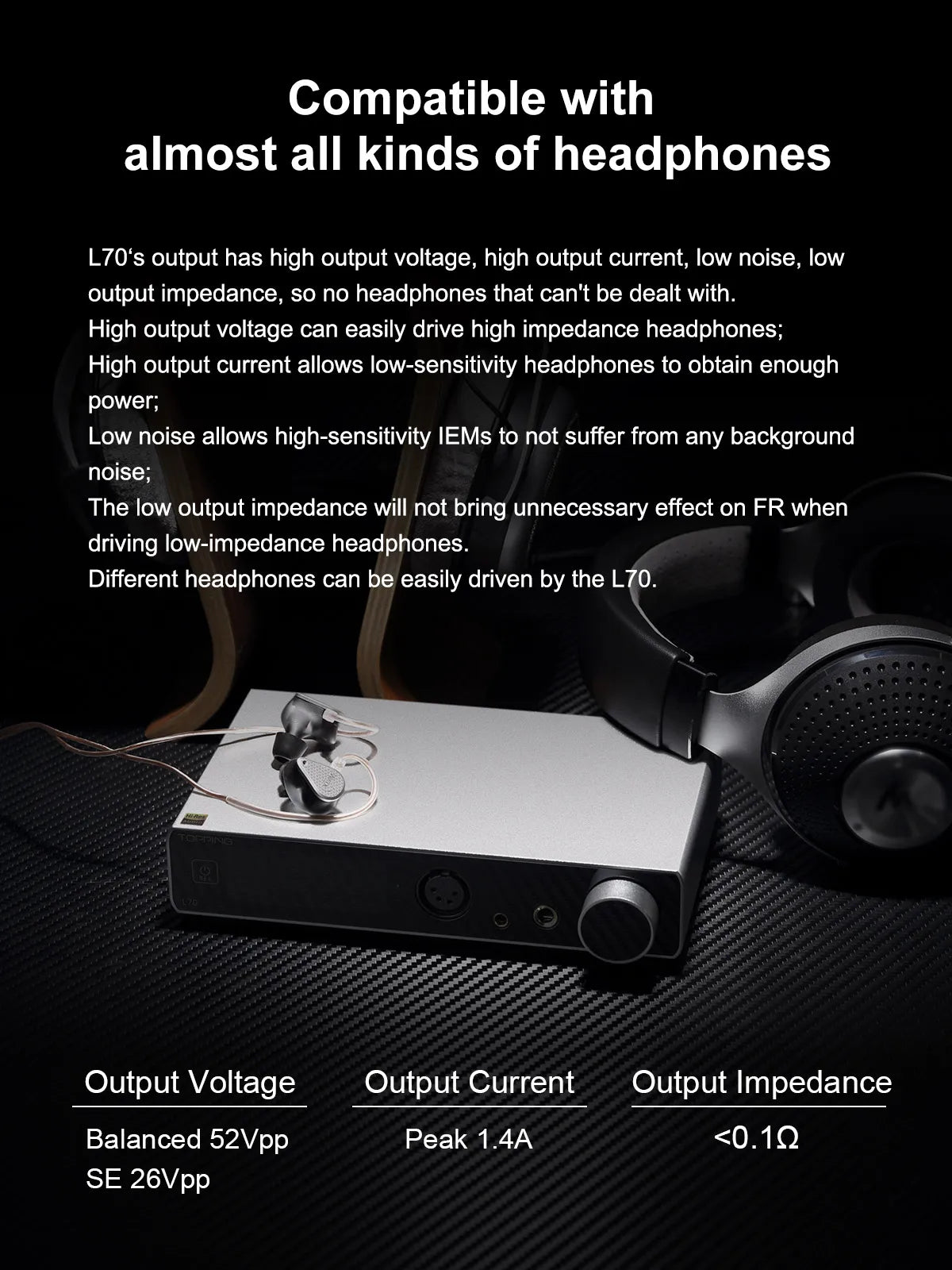 High Fidelity NFCA Headphone Amplifier with XLR and Remote Silver